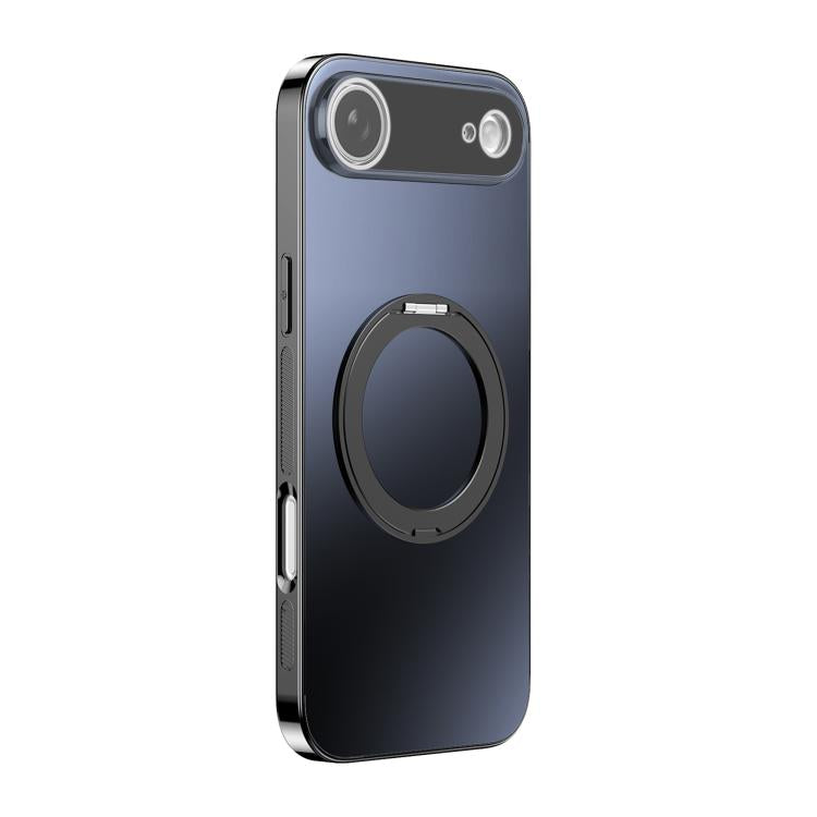 360 Degree Rotating Holder MagSafe Electroplated Phone Case with Lens Cover, For iPhone 17 Pro Max, For iPhone 17 Pro, For iPhone 17, For iPhone Air, For iPhone 16 Pro Max, For iPhone 16 Pro