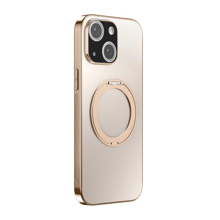 360 Degree Rotating Holder MagSafe Electroplated Phone Case with Lens Cover, For iPhone 14 Pro Max, For iPhone 13 Pro Max, For iPhone 13 Pro, For iPhone 13
