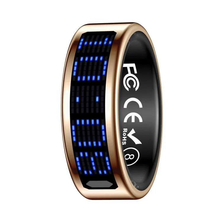 SR16 SIZE 8 Smart Ring, Support Heart Rate / Blood Oxygen / Sleep Monitoring / Multiple Sports Modes