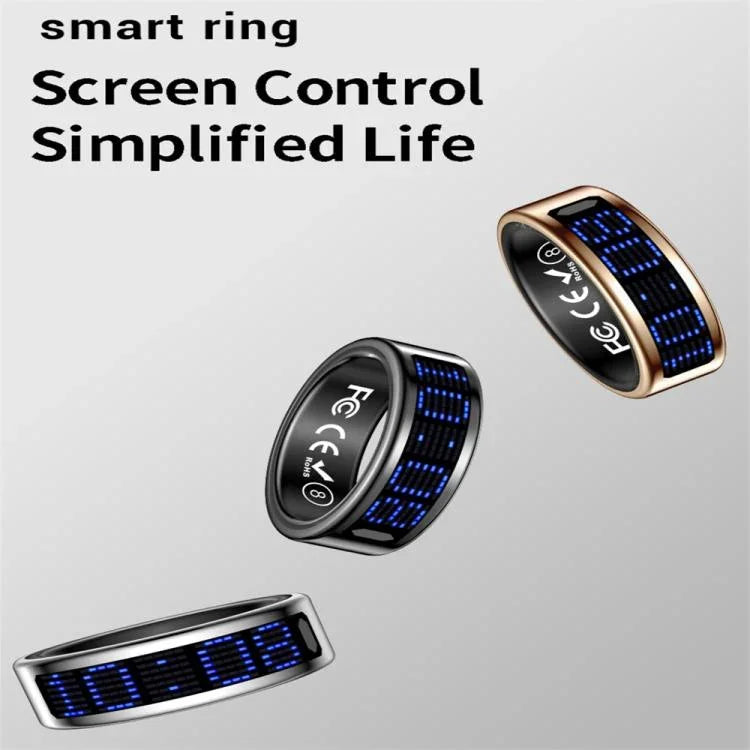 SR16 SIZE 8 Smart Ring, Support Heart Rate / Blood Oxygen / Sleep Monitoring / Multiple Sports Modes