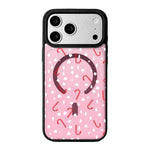 Christmas Series Strong Magnetic Painted Black Edge Phone Case, For iPhone 17 Pro Max, For iPhone 17 Pro, For iPhone 17