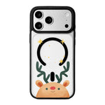 Christmas Series Strong Magnetic Painted Black Edge Phone Case, For iPhone 17 Pro Max, For iPhone 17 Pro, For iPhone 17