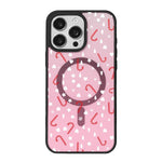 Christmas Series Strong Magnetic Painted Black Edge Phone Case, For iPhone 16 Pro Max, For iPhone 16 Pro, For iPhone 16