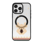 Christmas Series Strong Magnetic Painted Black Edge Phone Case, For  iPhone 15 Pro Max, For  iPhone 15 Pro