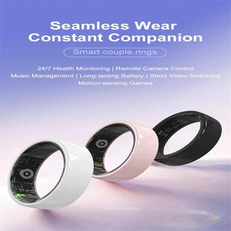 R12 SIZE 9 Smart Ring, Support Heart Rate / Blood Oxygen / Sleep Monitoring / Female Health