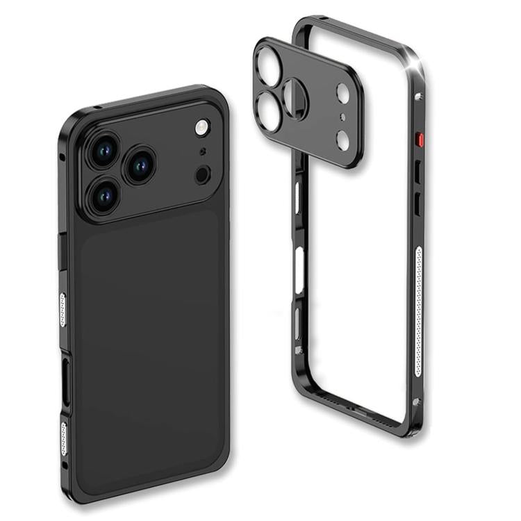 Ultra-Thin Alloy Metal Frame Shockproof Phone Case with  Lens Frame, For iPhone 17 Pro Max, For iPhone 17 Pro