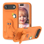 Penguin Baby EVA Shockproof Phone Case with Holder, For iPhone 17 Pro Max, For iPhone 17 Pro, For iPhone 17, For iPhone Air, For iPhone 16 Pro Max, For iPhone 16 Pro, For iPhone 16, For iPhone 15 Pro Max
