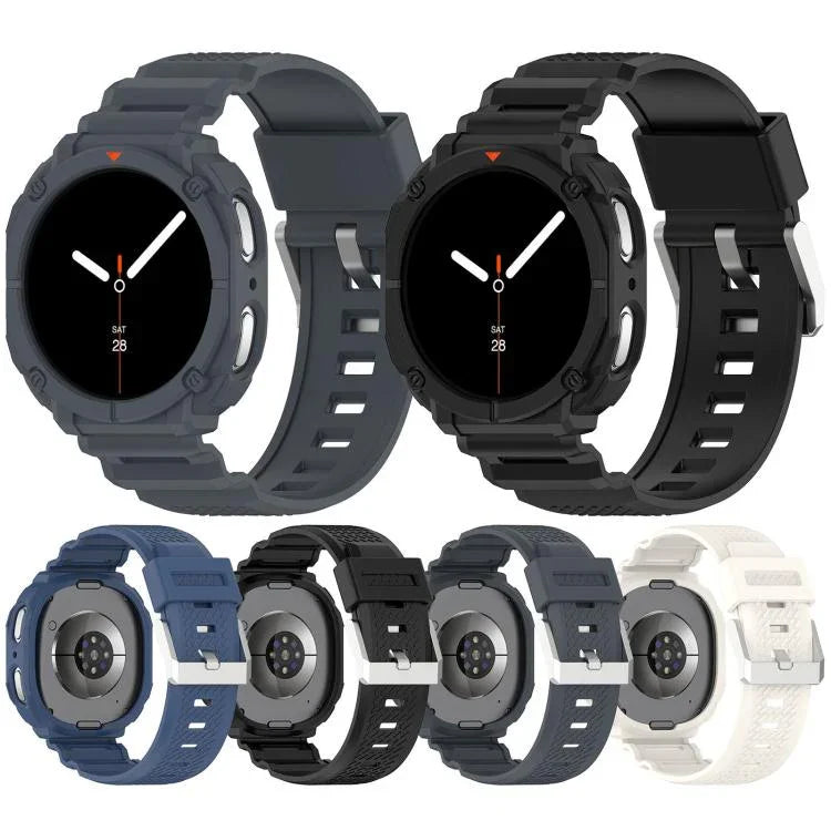 Solid Color Watch Shell Integrated TPU Watch Band, For Samsung Galaxy Watch8 44mm, For Samsung Galaxy Watch8 40mm
