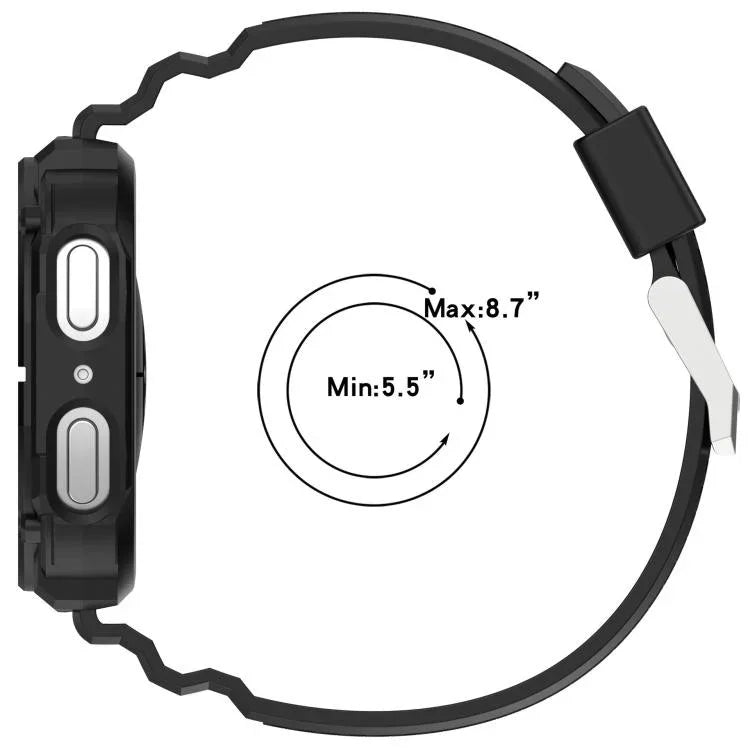 Solid Color Watch Shell Integrated TPU Watch Band, For Samsung Galaxy Watch8 44mm, For Samsung Galaxy Watch8 40mm