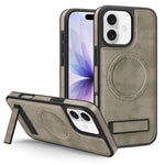 Multi-function Holder MagSafe PU Phone Case, For iPhone 17 Pro Max, For iPhone 17 Pro, For iPhone 17, For iPhone  Air