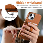 Detachable Magnetic Card Bag Phone Case with Finger Ring Grip & Anti-loss Rope, For iPhone 14, For iPhone 14 Pro, For iPhone 14 Pro Max
