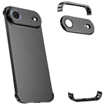 Ultra-thin Frameless Titanium Alloy Four Corner Shockproof Phone Case, For iPhone 17 Pro Max, For iPhone 17 Pro, For iPhone 17, For iPhone Air