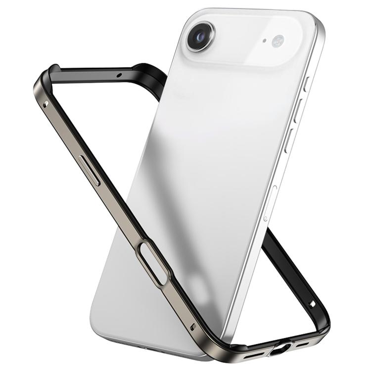 Metal Hybrid Silicone Four-Corner Shockproof Cooling Phone Frame Case, For iPhone 17 Pro Max, For iPhone 17 Pro, For iPhone 17, For iPhone Air