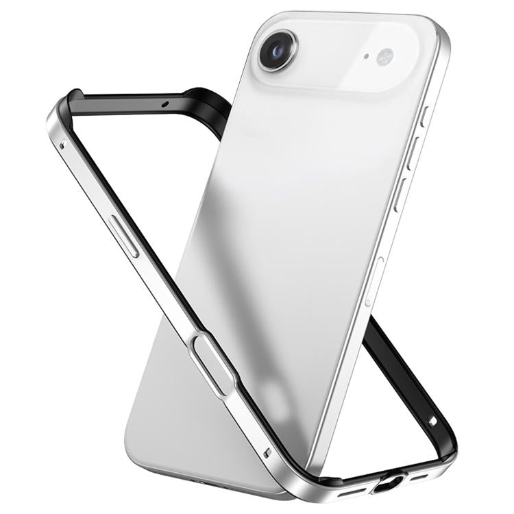 Metal Hybrid Silicone Four-Corner Shockproof Cooling Phone Frame Case, For iPhone 17 Pro Max, For iPhone 17 Pro, For iPhone 17, For iPhone Air