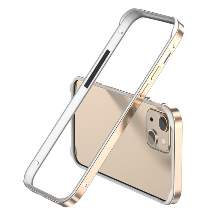Metal Hybrid Silicone Four-Corner Shockproof Cooling Phone Frame Case, For iPhone 14 Plus, For iPhone 14, For iPhone 14 Pro, For iPhone 14 Pro Max