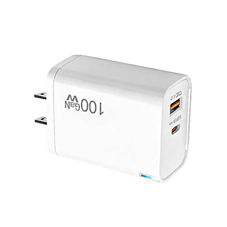 PD47 100W GaN PD Type-C, QC3.0 USB Fully Compatible Protocol Charger，US Plug, US Plug