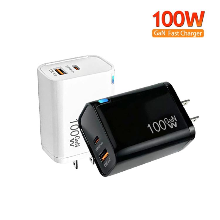 PD47 100W GaN PD Type-C, QC3.0 USB Fully Compatible Protocol Charger，US Plug, US Plug