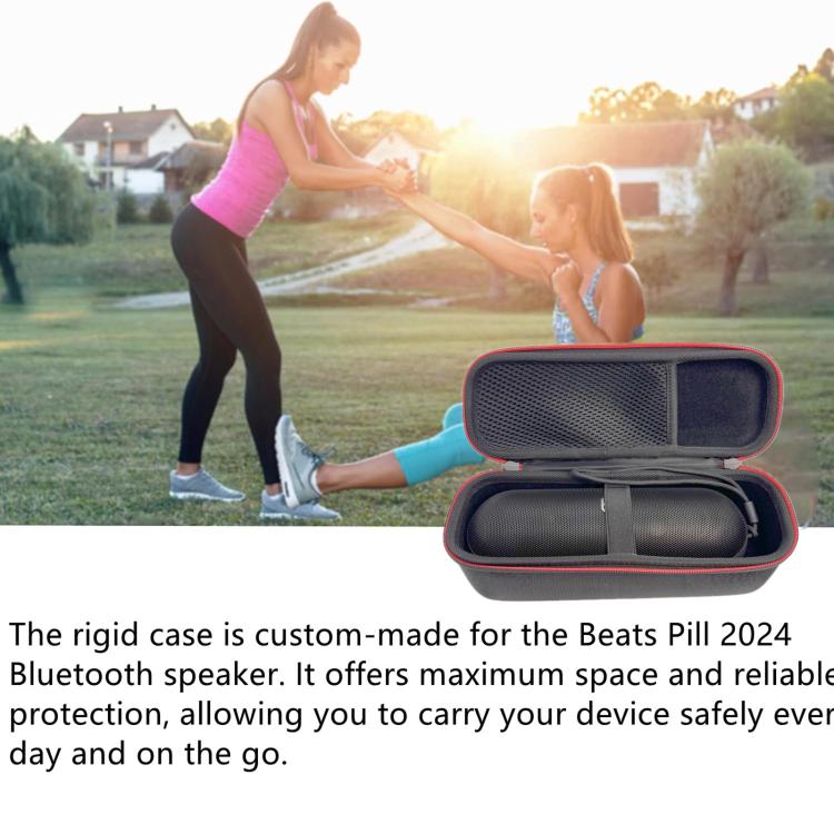 For Beats Pill 2024 Bluetooth Speaker Hard Shell Carrying Case Outdoor Portable Protective Storage Box, For Beats Pill 2024
