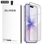 10pcs 0.18mm Ultra-Thin Ultrasonic HD Screen-Printed High-Aluminium Thick-Gel Tempered Glass Film, For iPhone 17e / 16e, For iPhone 17 Pro Max, For iPhone 17 Pro, For iPhone 17, For iPhone Air, For iPhone 16 Pro Max, For iPhone 16 Pro, For iPhone 16 Pl...