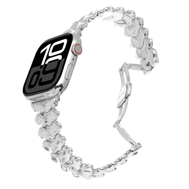 Dragon Spine Butterfly Clasp Zinc Alloy Watch Band, For Apple Watch 46mm / 49mm / 45mm / 44mm, For Apple Watch 42mm / 41mm / 40mm / 38mm