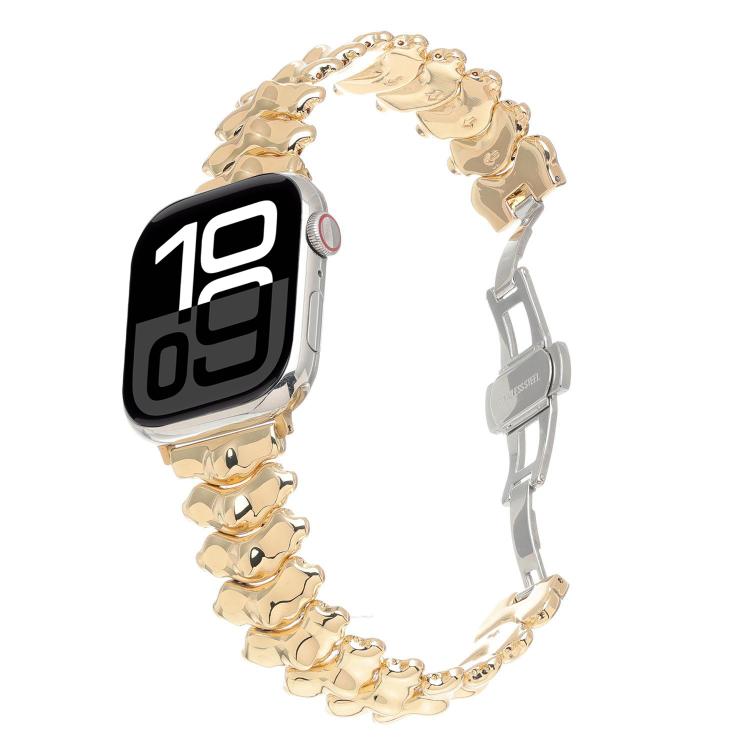 Dragon Spine Butterfly Clasp Zinc Alloy Watch Band, For Apple Watch 46mm / 49mm / 45mm / 44mm, For Apple Watch 42mm / 41mm / 40mm / 38mm