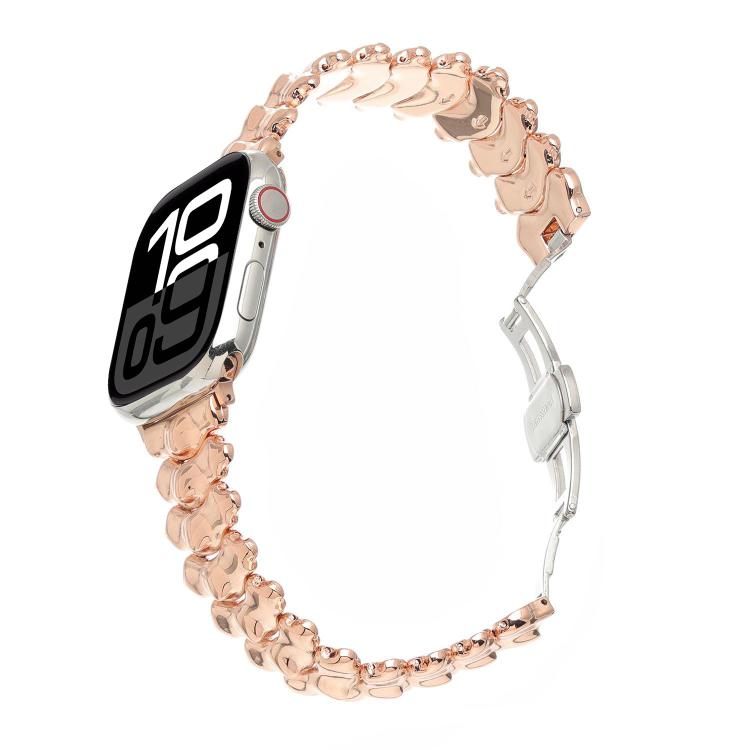 Dragon Spine Butterfly Clasp Zinc Alloy Watch Band, For Apple Watch 46mm / 49mm / 45mm / 44mm, For Apple Watch 42mm / 41mm / 40mm / 38mm