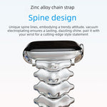 Dragon Spine Butterfly Clasp Zinc Alloy Watch Band, For Apple Watch 46mm / 49mm / 45mm / 44mm, For Apple Watch 42mm / 41mm / 40mm / 38mm
