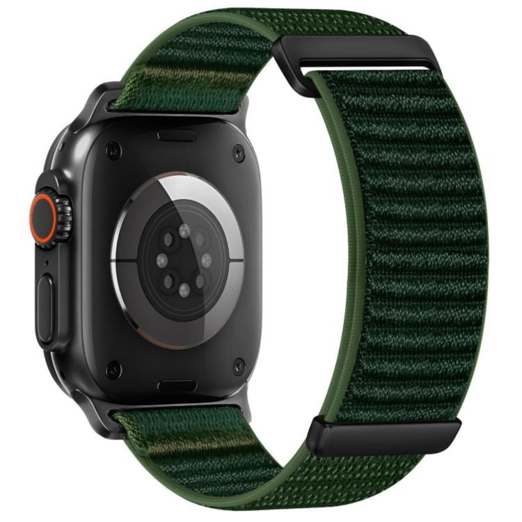 Two-section Mountain Pattern Hook And Loop Fastener Nylon Watch Band, For Apple Watch 46mm / 49mm / 45mm / 44mm, For Apple Watch 42mm / 41mm / 40mm / 38mm