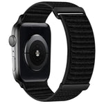 Two-section Mountain Pattern Hook And Loop Fastener Nylon Watch Band, For Apple Watch 46mm / 49mm / 45mm / 44mm, For Apple Watch 42mm / 41mm / 40mm / 38mm