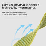 Two-section Mountain Pattern Hook And Loop Fastener Nylon Watch Band, For Apple Watch 46mm / 49mm / 45mm / 44mm, For Apple Watch 42mm / 41mm / 40mm / 38mm