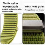Two-section Mountain Pattern Hook And Loop Fastener Nylon Watch Band, For Apple Watch 46mm / 49mm / 45mm / 44mm, For Apple Watch 42mm / 41mm / 40mm / 38mm