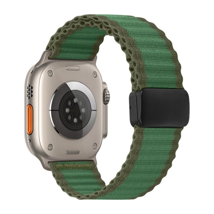 Off Road Magnetic Buckle Braided Nylon Loop Watch Band, For Apple Watch 46mm / 49mm / 45mm / 44mm, For Apple Watch 42mm / 41mm / 40mm / 38mm