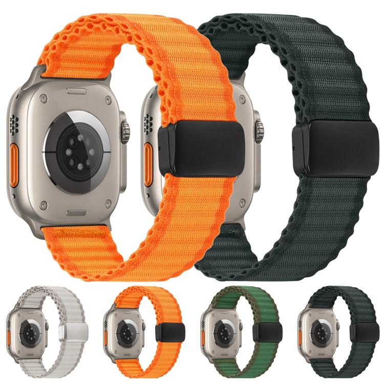 Off Road Magnetic Buckle Braided Nylon Loop Watch Band, For Apple Watch 46mm / 49mm / 45mm / 44mm, For Apple Watch 42mm / 41mm / 40mm / 38mm