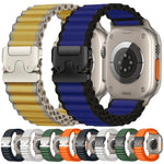 Parachute Buckle Off Road Wide Ribbed Nylon Watch Band, For Apple Watch 46mm / 49mm / 45mm / 44mm, For Apple Watch 42mm / 41mm / 40mm / 38mm