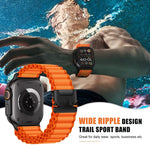 Parachute Buckle Off Road Wide Ribbed Nylon Watch Band, For Apple Watch 46mm / 49mm / 45mm / 44mm, For Apple Watch 42mm / 41mm / 40mm / 38mm