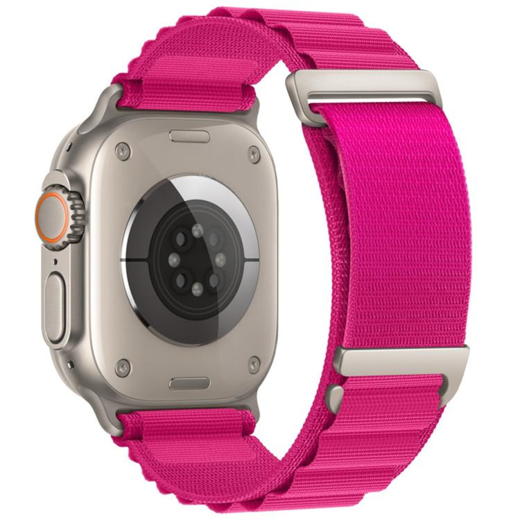 C Buckle Two-Section High Mountain Loop Nylon Watch Band, For Apple Watch 46mm / 49mm / 45mm / 44mm, For Apple Watch 42mm / 41mm / 40mm / 38mm