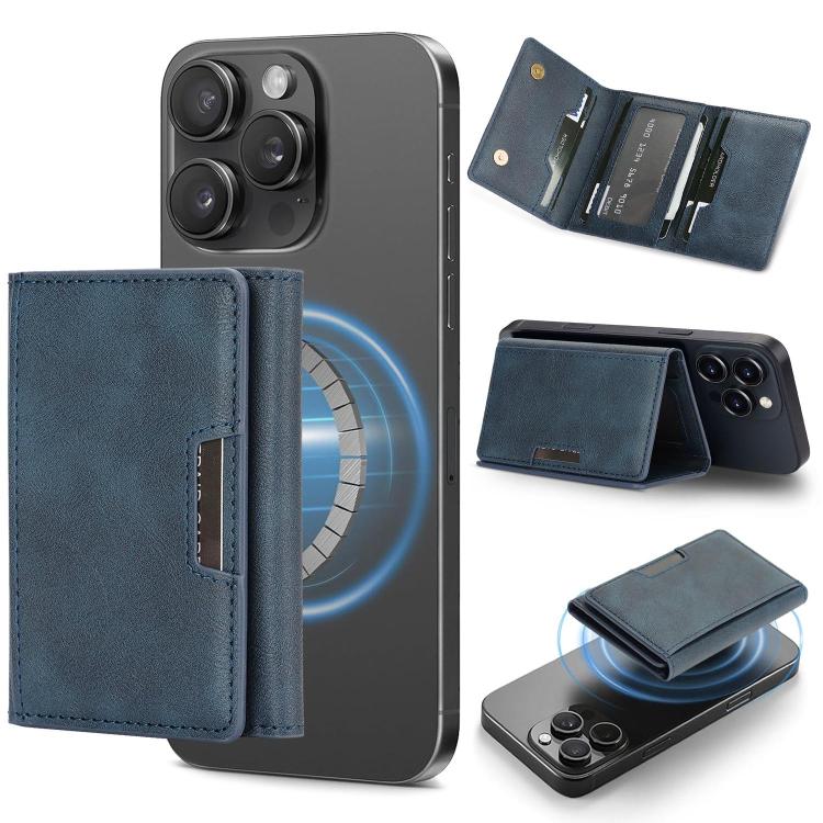 Tri-Fold Magnetic Vegan Leather Card Bag