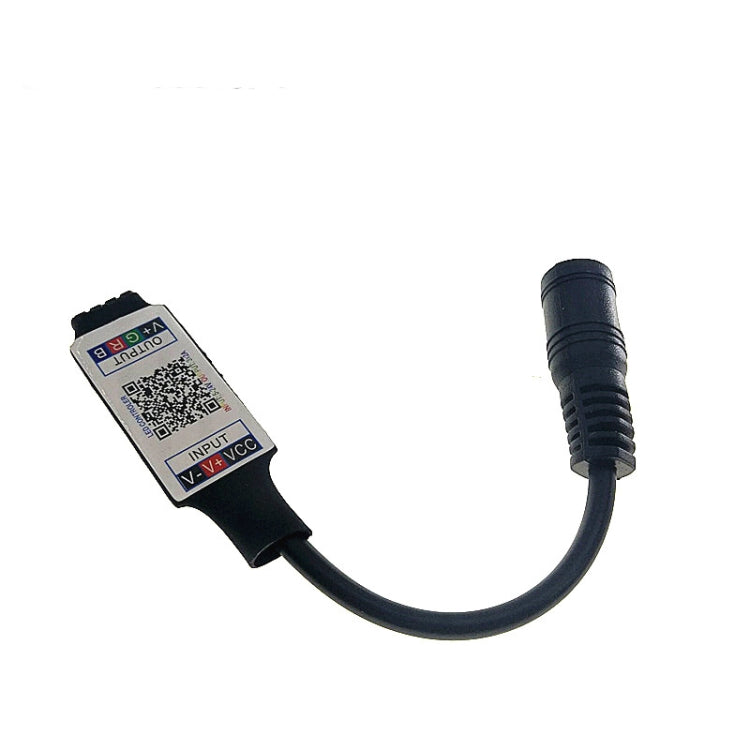 Mini RGB Bluetooth Controller Light Strip Controller For RGB LED Strip DC5V 12V 24V, Black, White