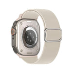Diagonal Striped D-ring Buckle Nylon Elastic Watch Band, For Apple Watch 46mm / 49mm / 45mm / 44mm, For Apple Watch 42mm / 41mm / 40mm / 38mm