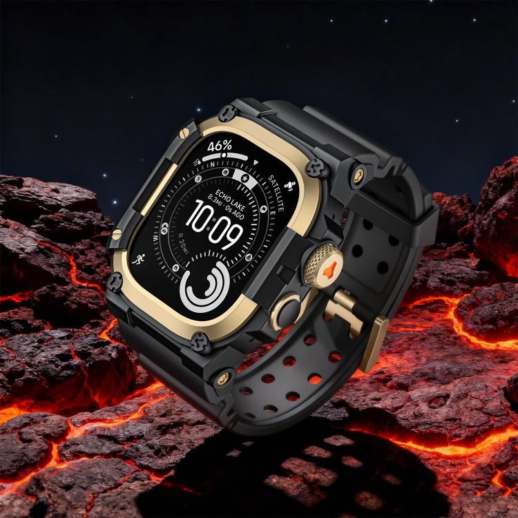 Metal Protective Case One-Piece TPU Watch Band, For Apple Watch Ultra 3 / Ultra 2 / Ultra 1 49mm