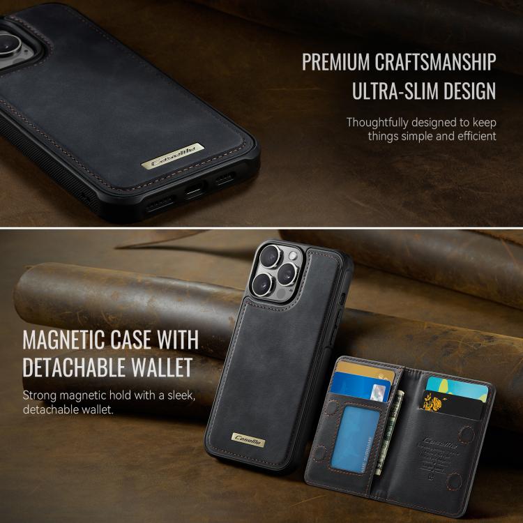 CaseMe Me80 Series Detachable Wallet Magnetic RFID Vegan Leather Phone Case, For iPhone 15 Pro Max, For iPhone 15 Pro, For iPhone 15 Plus / 14 Plus, For iPhone 15, For iPhone 14, For iPhone 14 Pro, For iPhone 14 Pro Max, For iPhone 13 Pro Max          ...