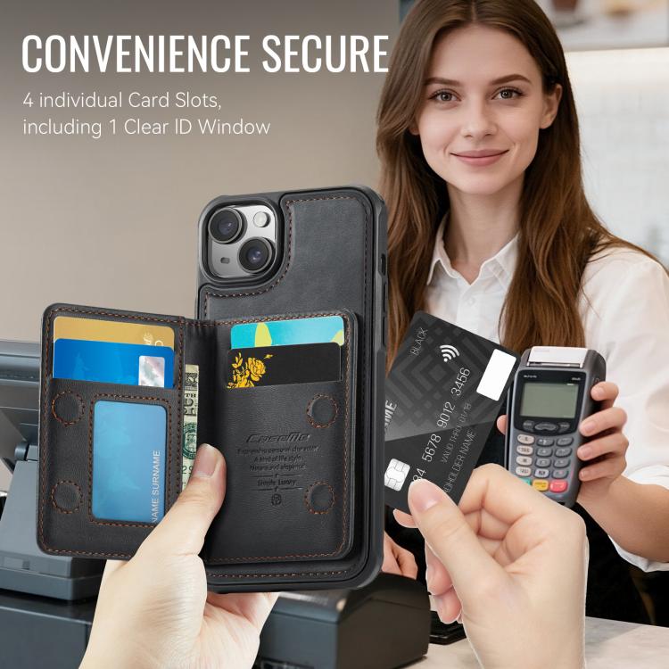 CaseMe Me80 Series Detachable Wallet Magnetic RFID Vegan Leather Phone Case, For iPhone 13, For iPhone 12 / 12 Pro, For iPhone 12 Pro Max, For iPhone 11 Pro Max, For iPhone 11, For iPhone 11 Pro