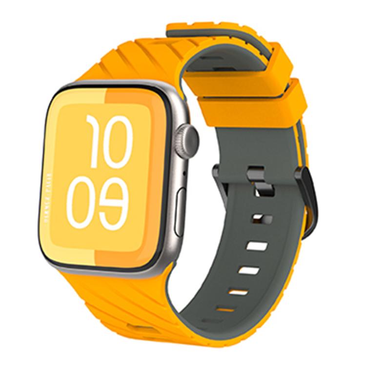 Diagonal Two-Color Silicone Watch Band, For Apple Watch 46mm / 49mm / 45mm / 44mm