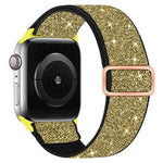 Glitter Elastic Nylon Watch Band, For Apple Watch 49mm / 46mm / 45mm / 44mm, For Apple Watch 42mm / 41mm / 40mm / 38mm