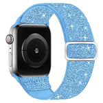 Glitter Elastic Nylon Watch Band, For Apple Watch 49mm / 46mm / 45mm / 44mm, For Apple Watch 42mm / 41mm / 40mm / 38mm