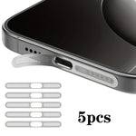 5pcs High-Density Metallic Integrated Speaker Dust Cover, For iPhone 17 Pro Max, For iPhone 17 Pro