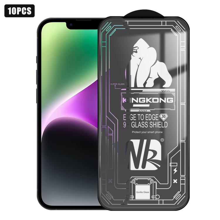 10pcs 3D Large Arc Edge Electroplated Explosion-Proof Scratch-Resistant Full-Screen HD Tempered Glass Film, For iPhone 17 Pro Max, For iPhone 17 Pro, For iPhone 17, For iPhone Air, For iPhone 16 Pro Max, For iPhone 16 Pro, For iPhone 16
