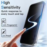 10pcs 3D Large Arc Edge Electroplated Explosion-Proof Scratch-Resistant Full-Screen 360 Privacy Tempered Glass Film, For iPhone 17 Pro Max, For iPhone 17 Pro, For iPhone 17, For iPhone Air, For iPhone 16 Pro Max, For iPhone 16 Pro, For iPhone 16