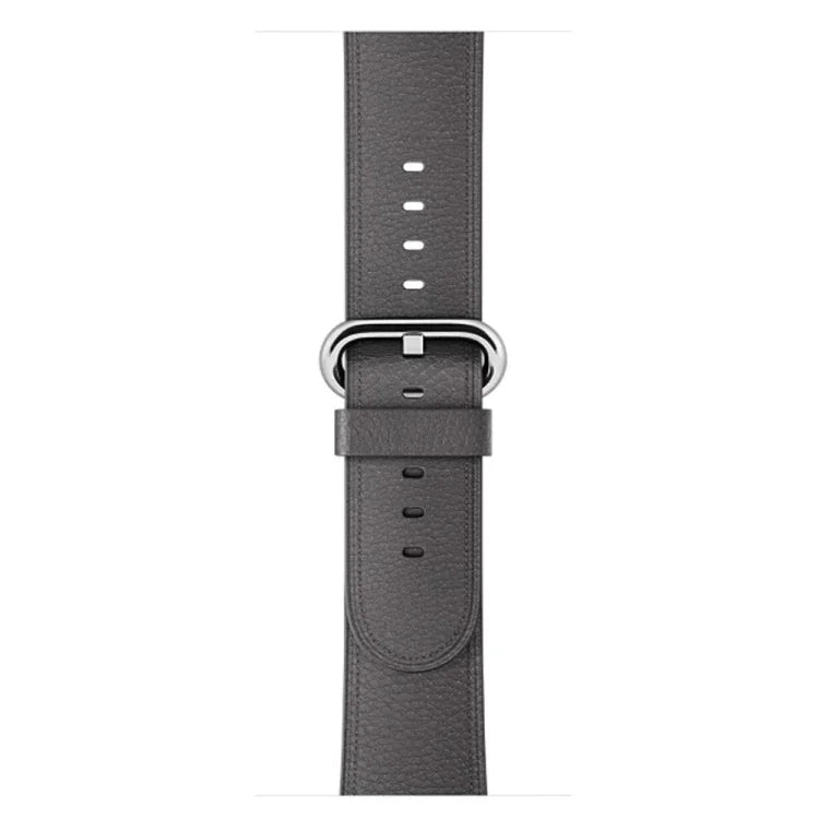 Classic Button Leather Wrist Strap Watch Band for Apple Watch Series 3 & 2 & 1 42mm