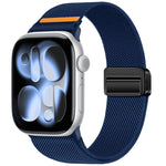 Double Magnetic Buckle Single-Stitched Nylon Watch Band, For Apple Watch 49mm / 46mm / 45mm / 44mm, For Apple Watch 42mm / 41mm / 40mm / 38mm
